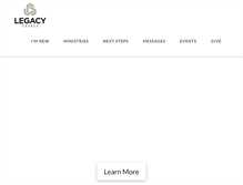 Tablet Screenshot of legacychurchct.org